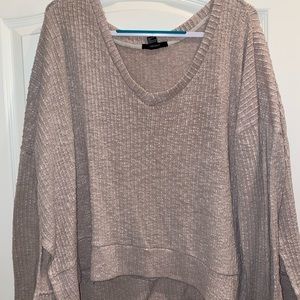 Beige long sleeve top
